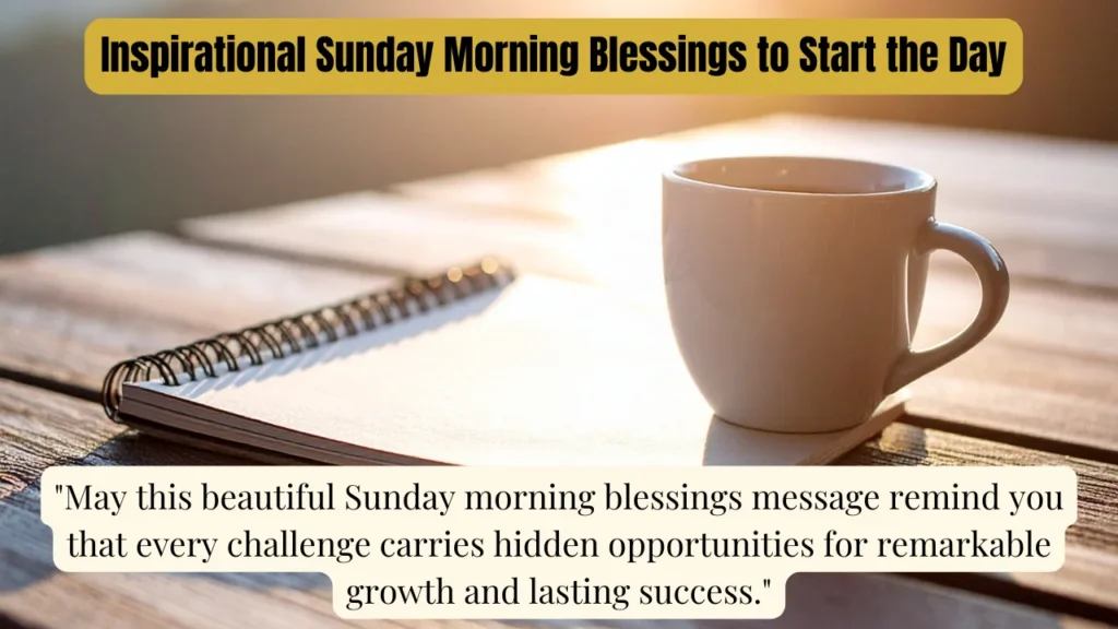 Inspirational Sunday Morning Blessings to Start the Day