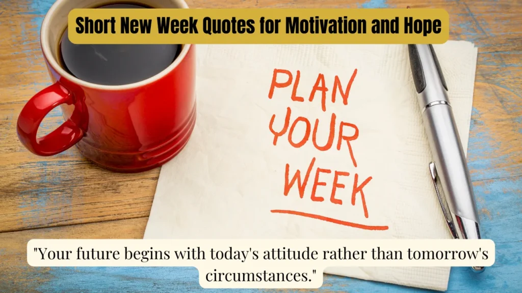 Short New Week Quotes for Motivation and Hope
