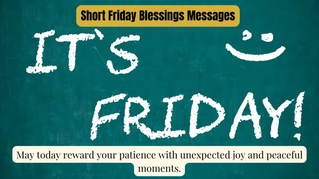 Short Friday Blessings Messages