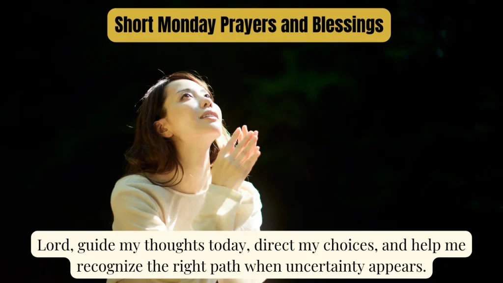 Short Monday Prayers and Blessings
