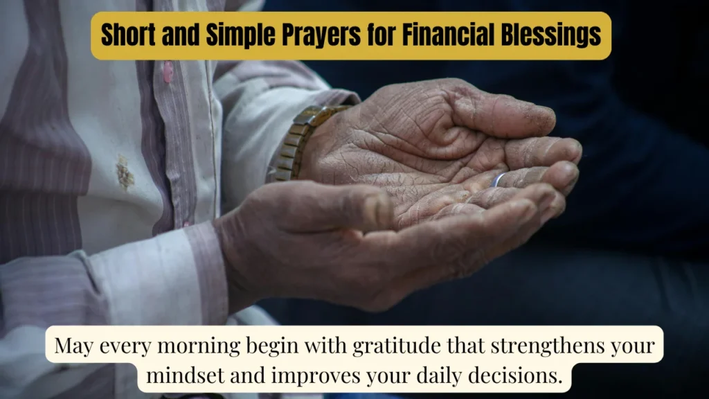 Short and Simple Prayers for Financial Blessings