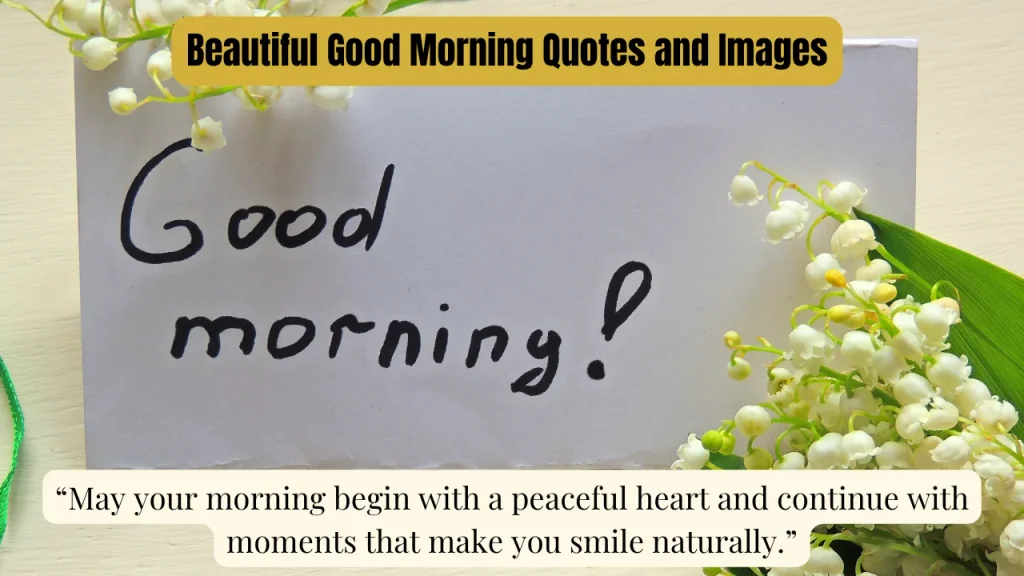 Beautiful Good Morning Quotes and Images