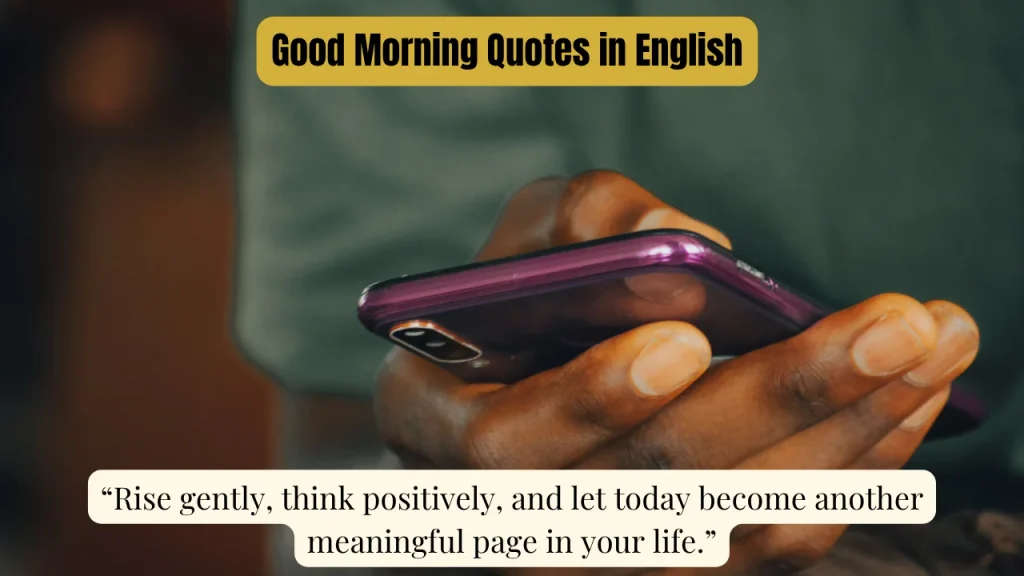 Good Morning Quotes in English