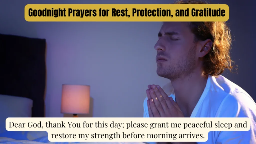Goodnight Prayers for Rest, Protection, and Gratitude