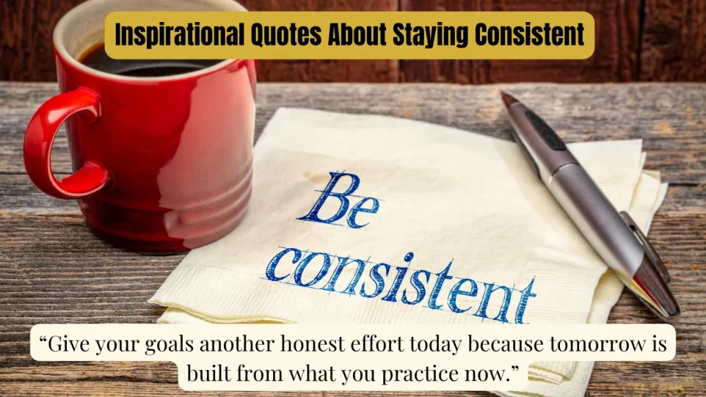 Inspirational Quotes About Staying Consistent