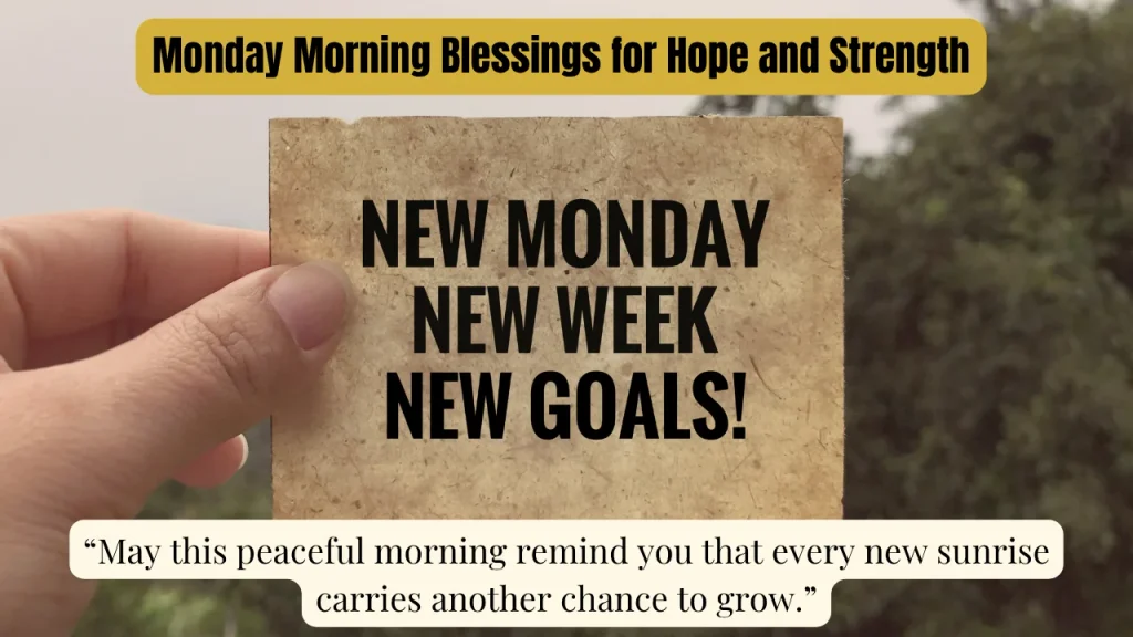Monday Morning Blessings for Hope and Strength