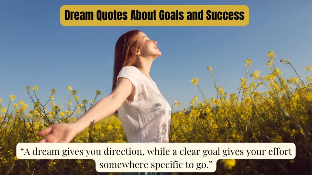 Dream Quotes About Goals and Success